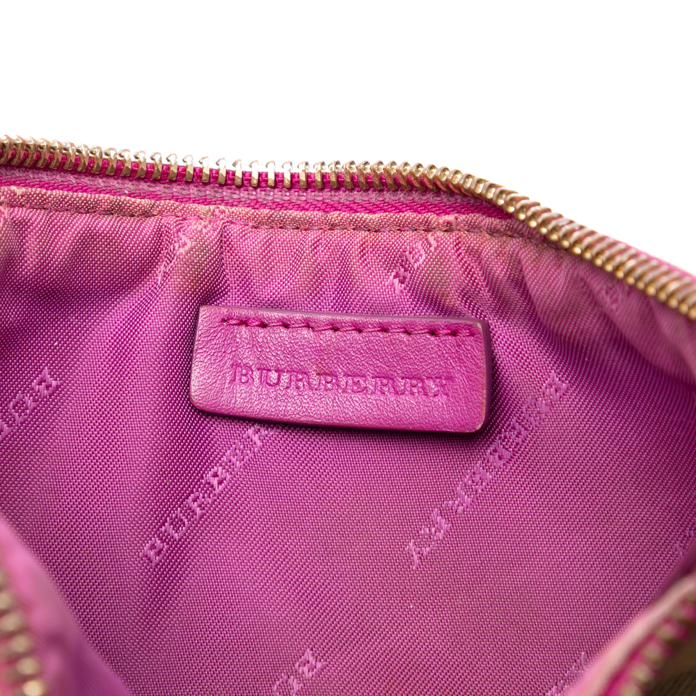 Pre-Loved Burberry Haymarket Check Coated Canvas Peyton Crossbody - Picture 5 of 7